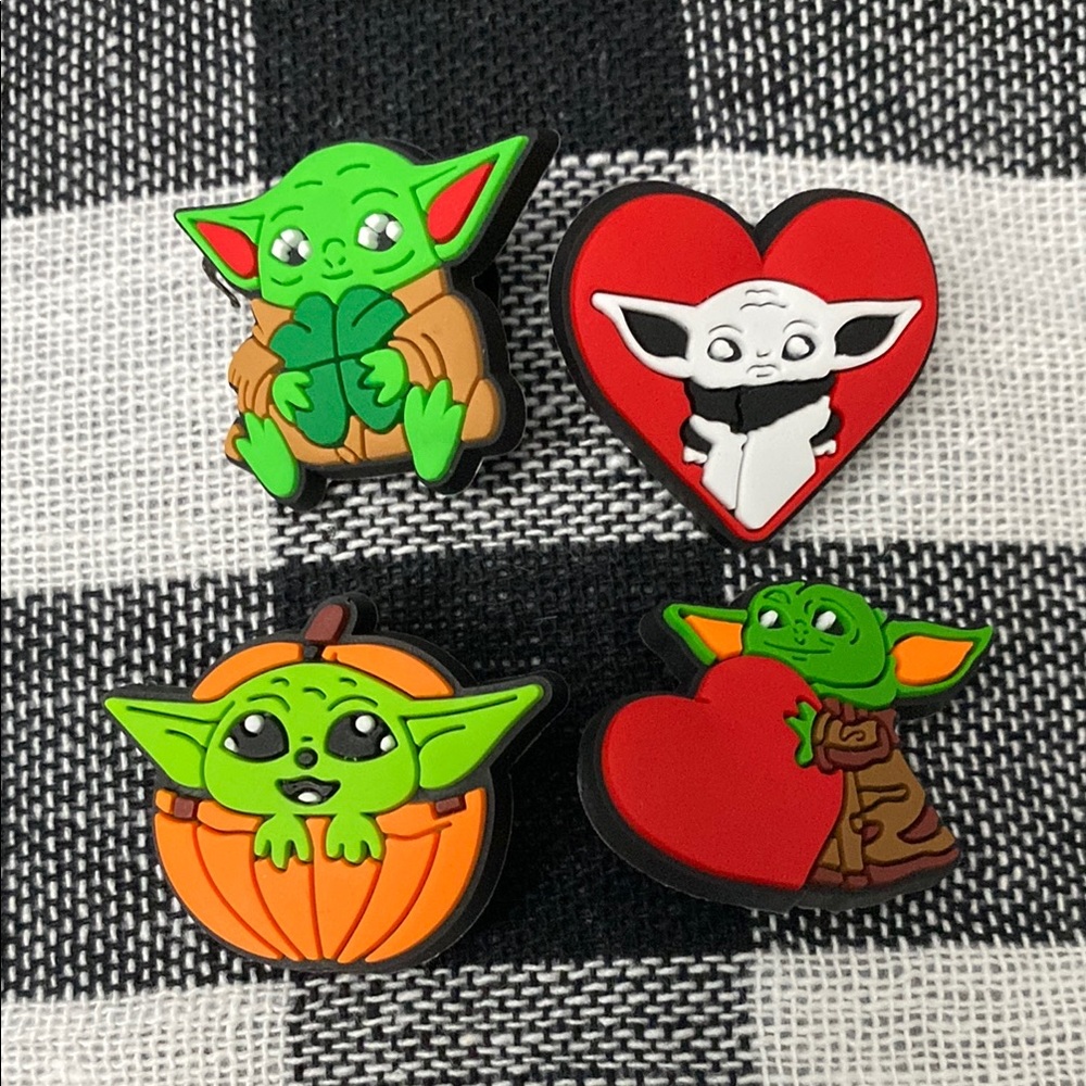 Baby Yoda Grogu Seasonal Holiday Jibbitz Croc Charms Star Wars